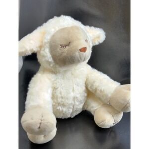 SwaddleMe Plush Lamb Stuffed Animal Toy‎ Cream Embroidered Eyes Nursery Decor